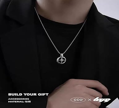 Amazon | [FUANNA] ネックレスメンズブランドコンパスネックレス